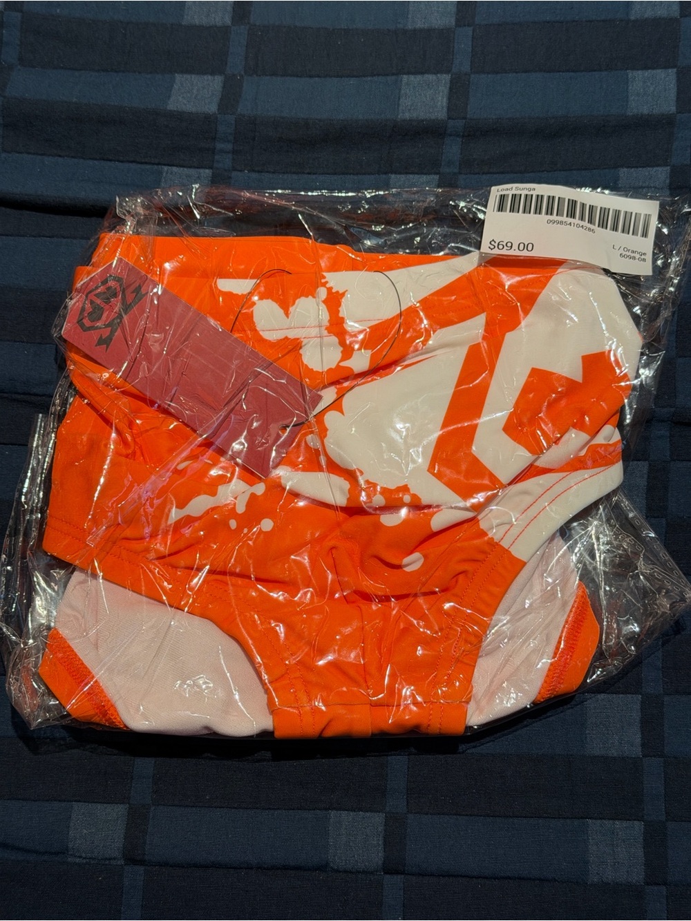 Nasty Pig Load Sunga Orange Swim Briefs Size Large NWT